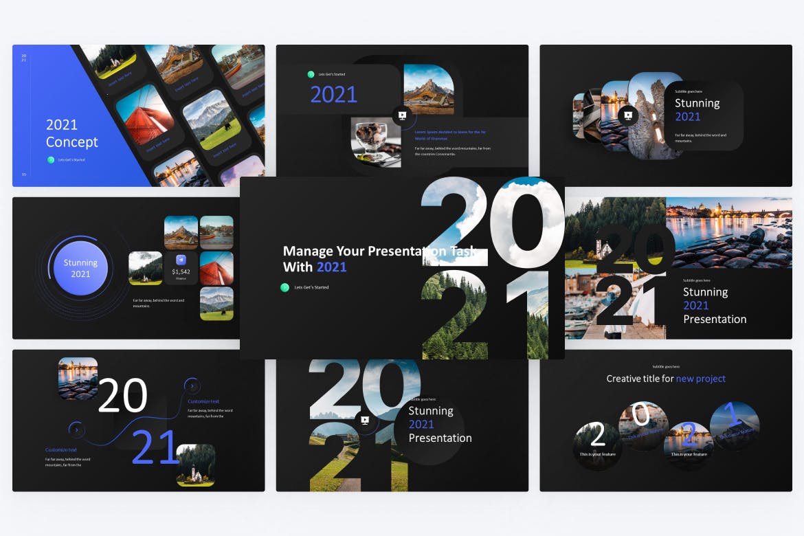 时尚高端专业的高品质powerpoint幻灯片演示模板（pptx）