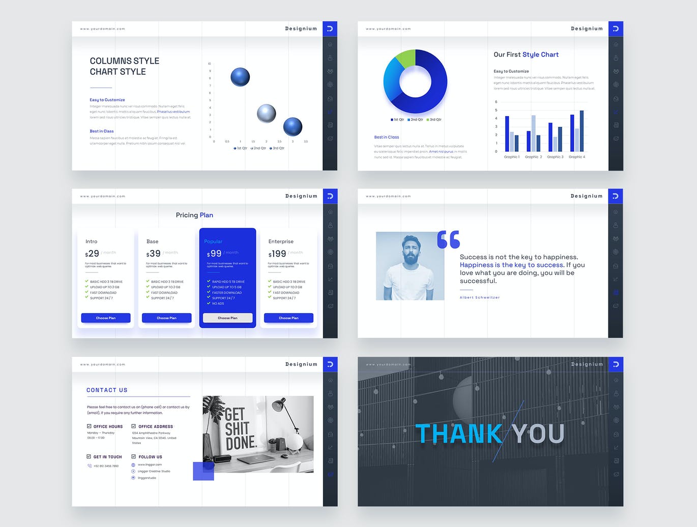 简洁现代高端提案展示PPT模板