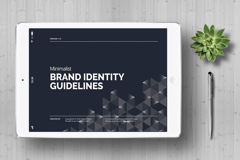 极简设计品牌指南手册模板