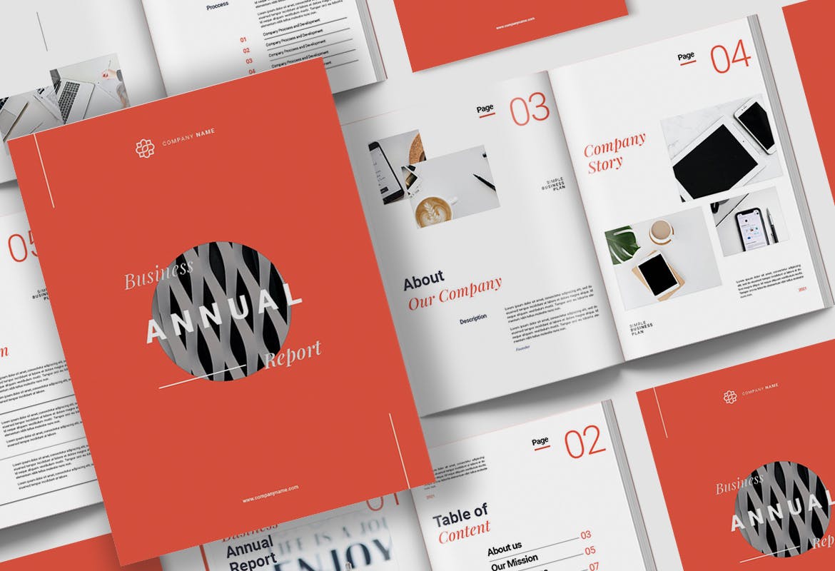 时尚高端专业的高品质年度报告品牌手册画册宣传册设计模板