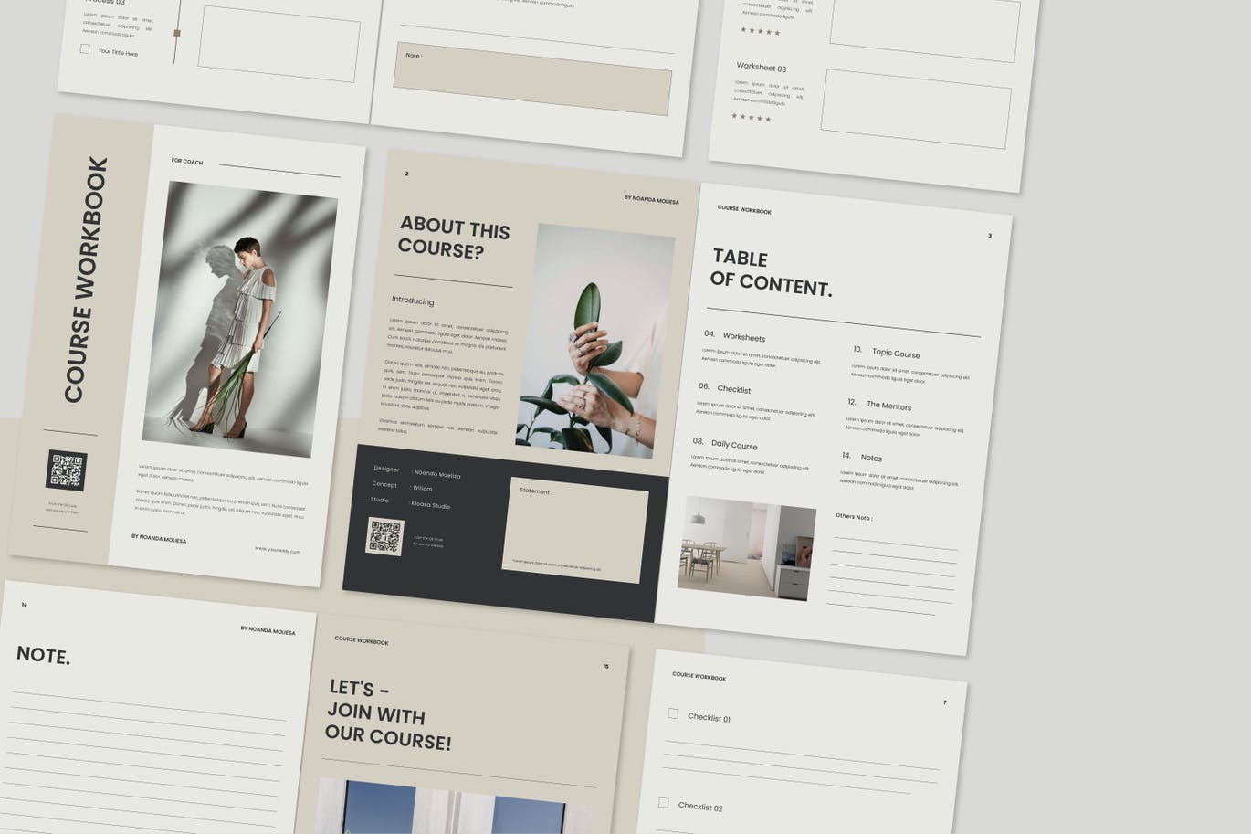 高品质多用途的课程作业表工作计划表格设计模板-3