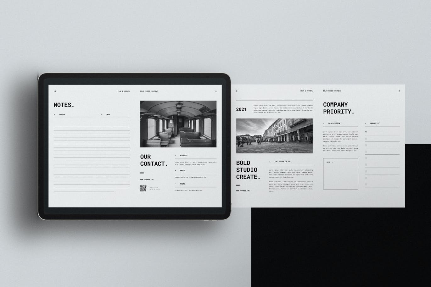 黑白计划表工作流程表格设计模板