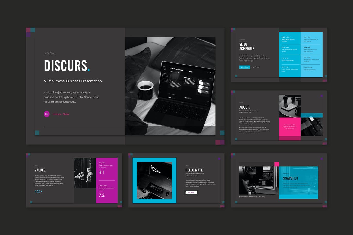Discurs – 大数据多用途PPT模板