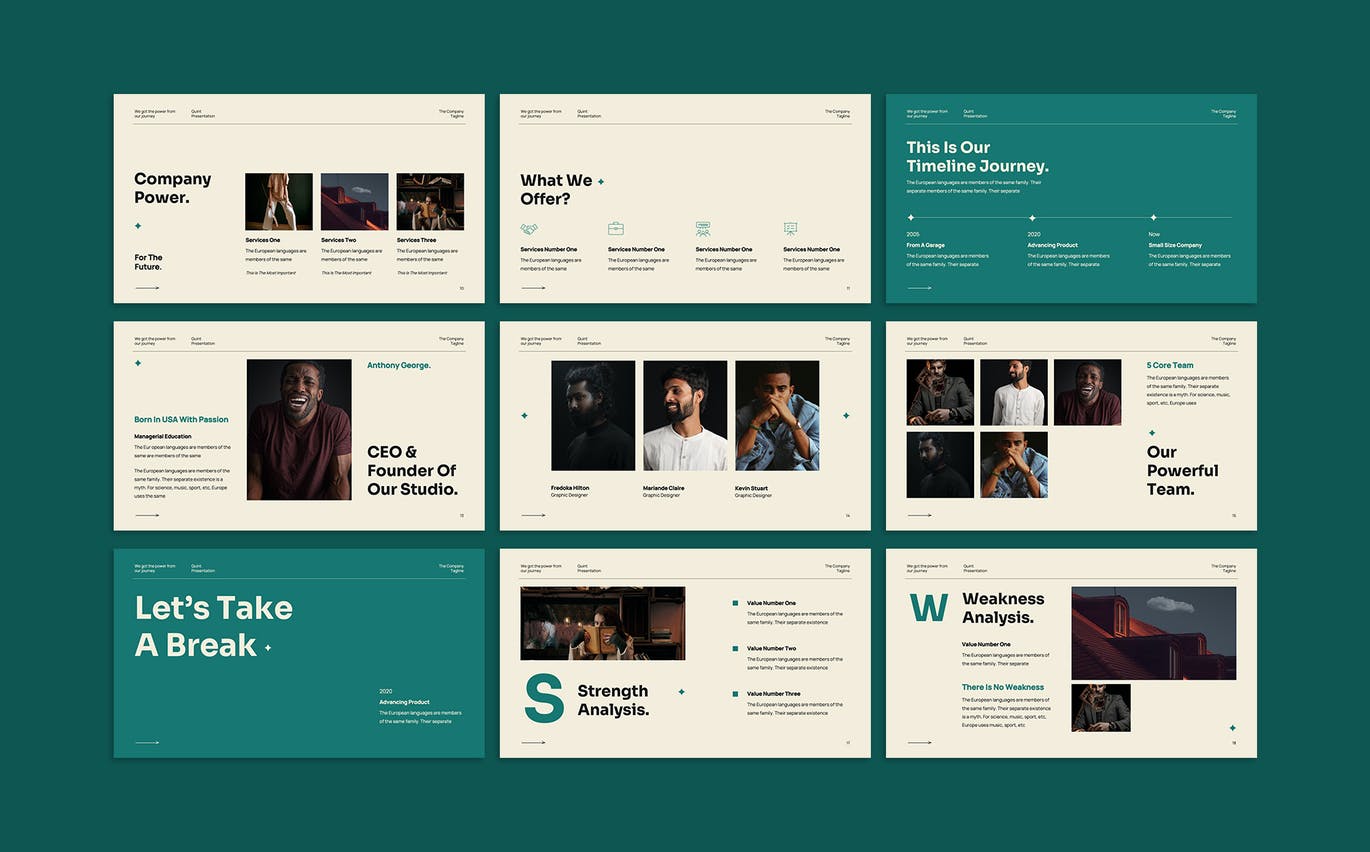 时尚高端清新简约多用途的高品质大数据SWOT分析powerpoint幻灯片演示模板（pptx）