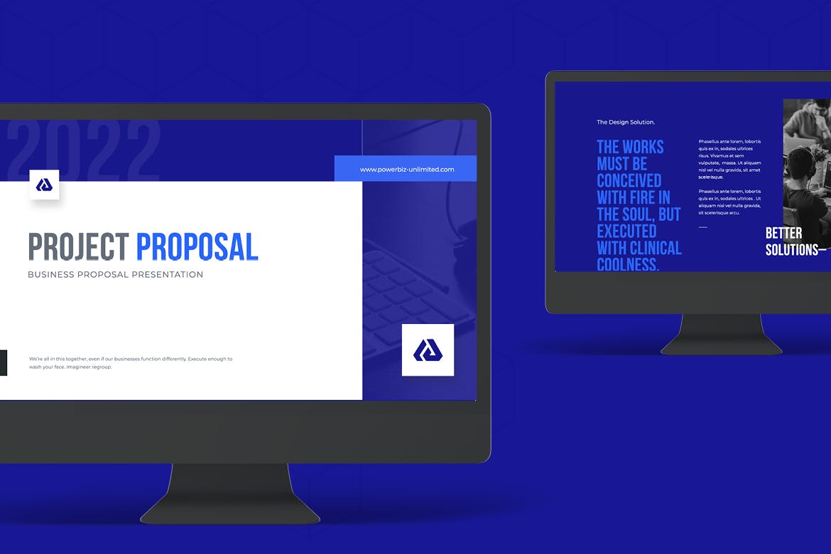 时尚高端项目建议书工作汇报powerpoint模板