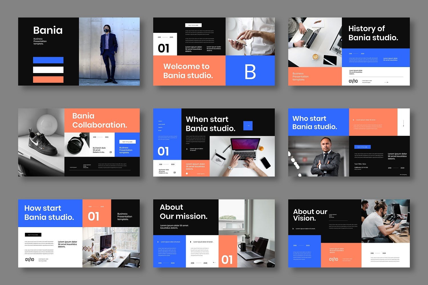 高端男装服饰品牌商务演示PPT模板