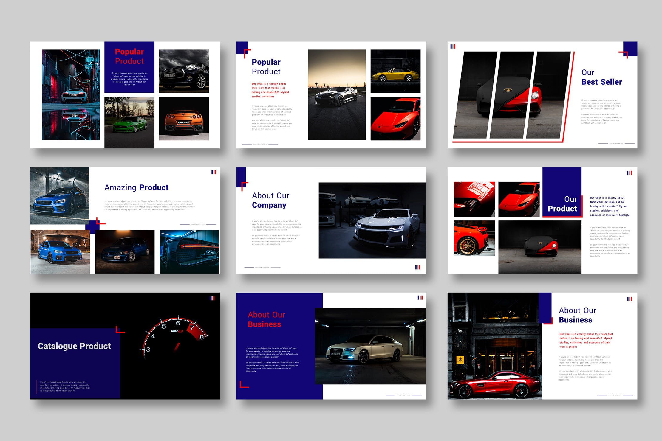 高端汽车品牌业务介绍PPT模板