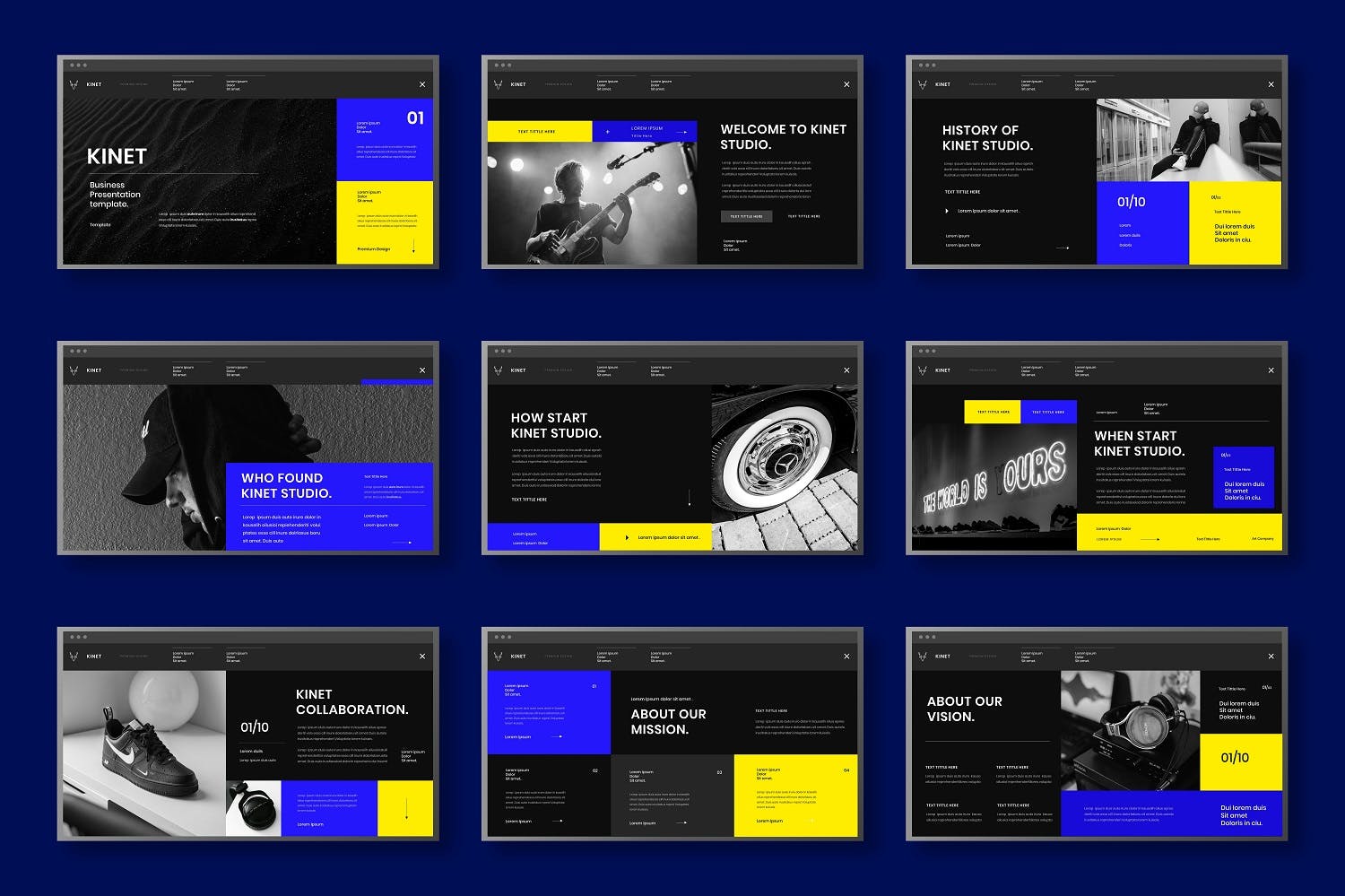 酷炫音乐商务风格演唱会PPT模板