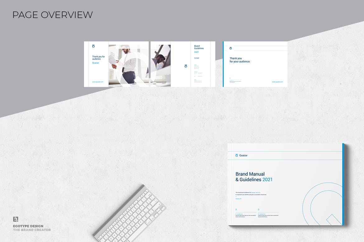 专业的时尚高端清新优雅简约品牌手册画册宣传VI设计模板