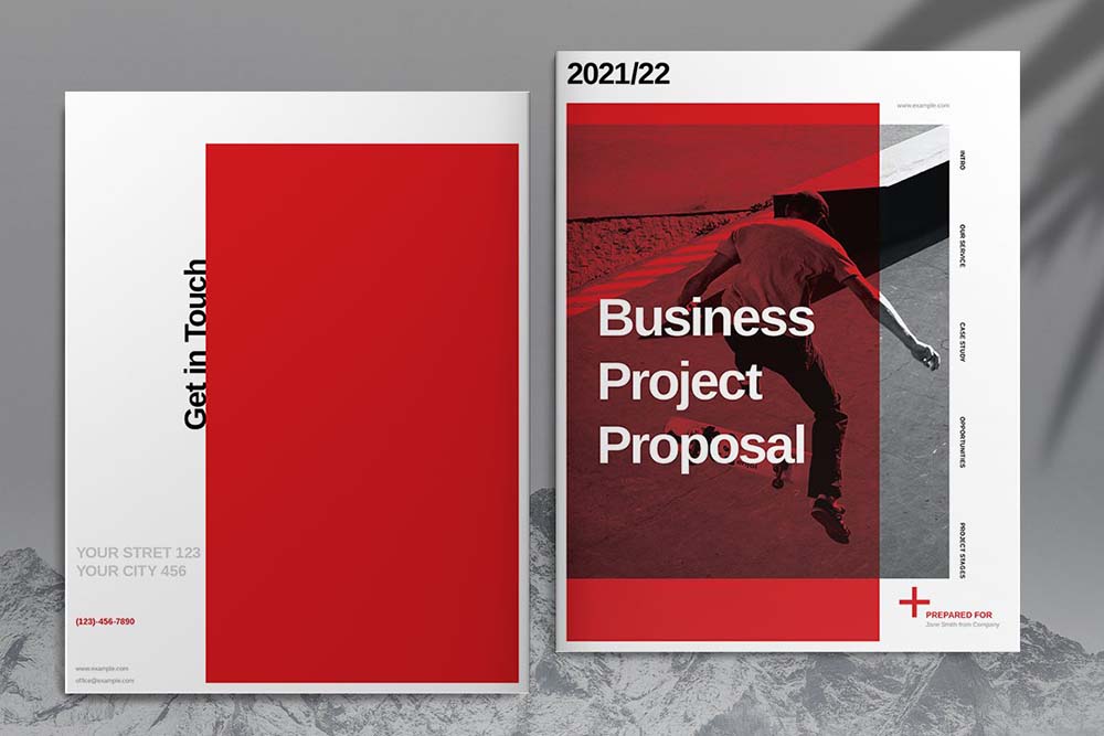 商业项目规划宣传册杂志设计模板