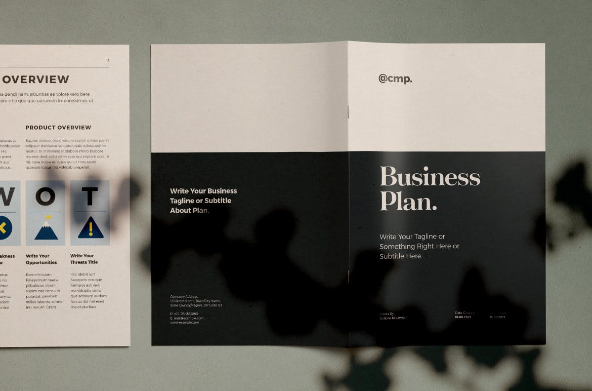 时尚高端专业的大数据业务计划书品牌手册宣传册房地产楼书设计模板