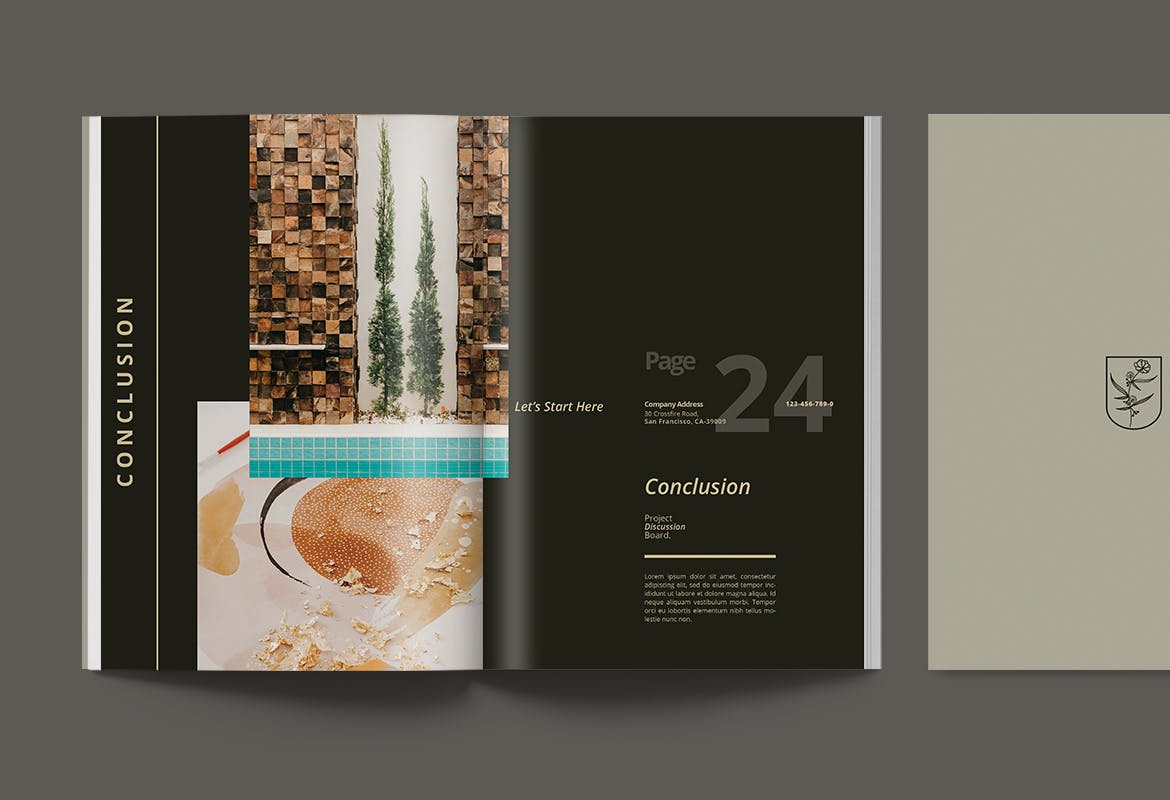 多用途的品牌手册画册宣传册杂志房地产楼书设计模板