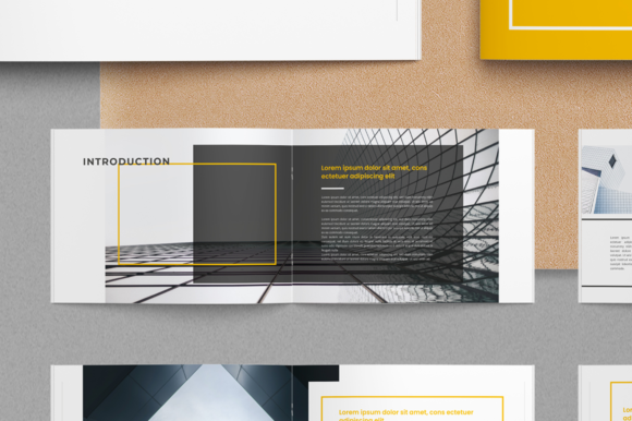 商业建筑宣传册版式设计模板