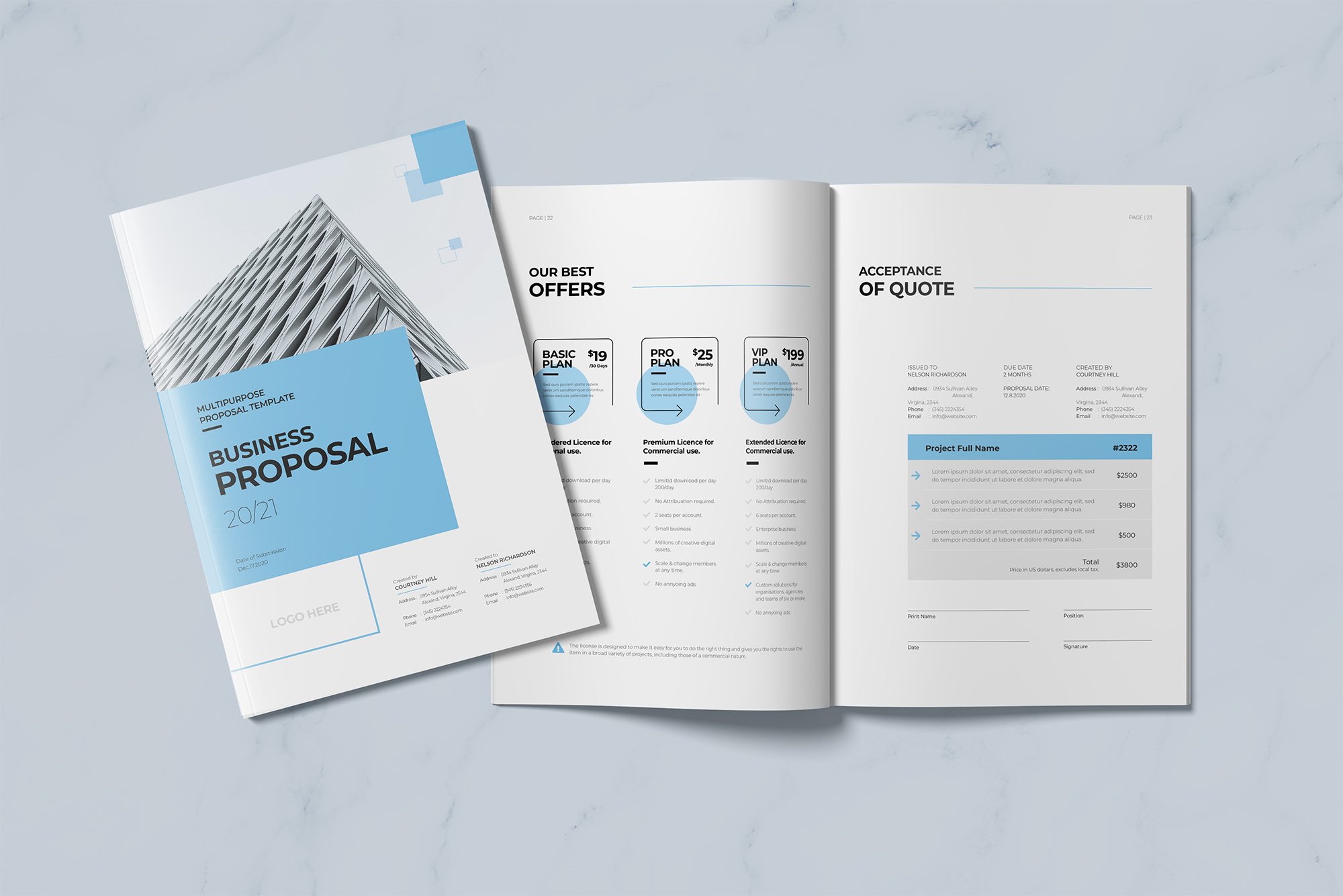 项目计划书/企业提案手册设计模板[indd,doc]