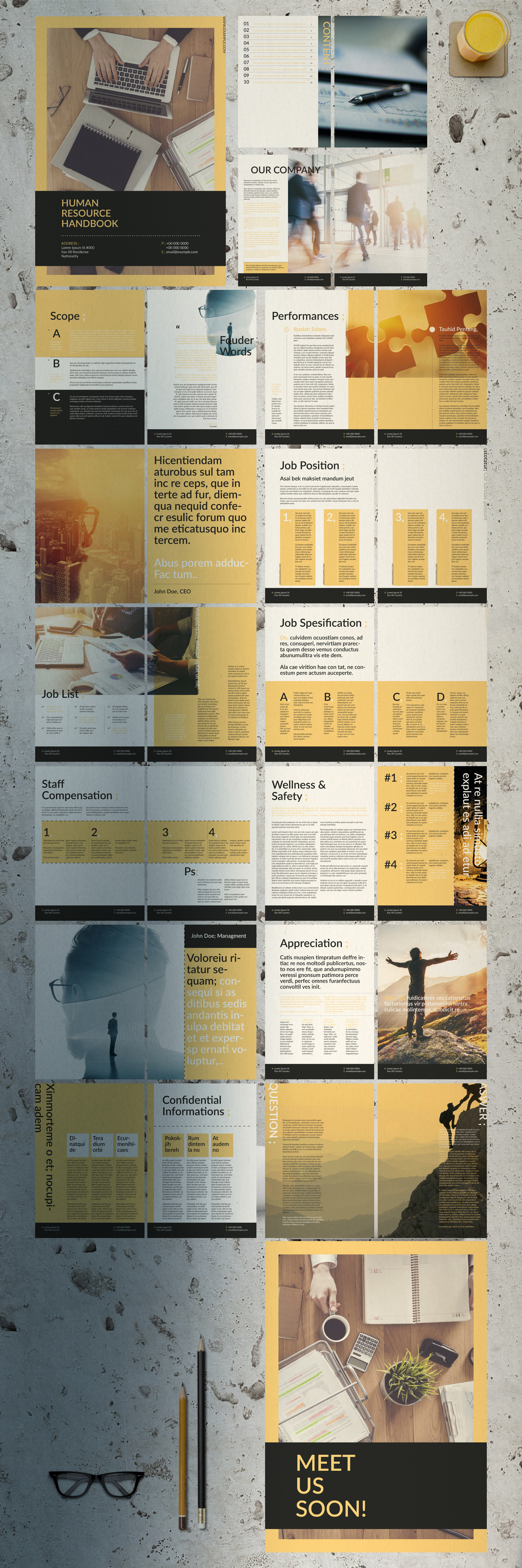 人力资源主题企业杂志手册设计