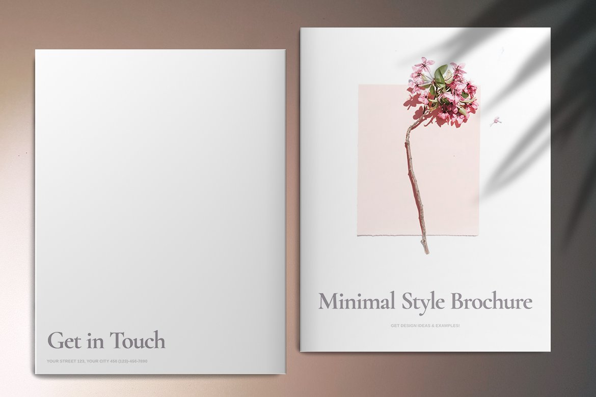 极简主义风格宣传册设计模板