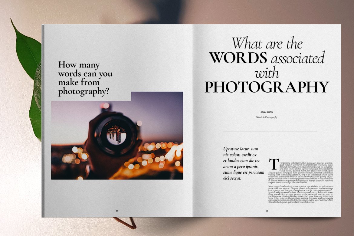 服装时尚杂志排版设计模板