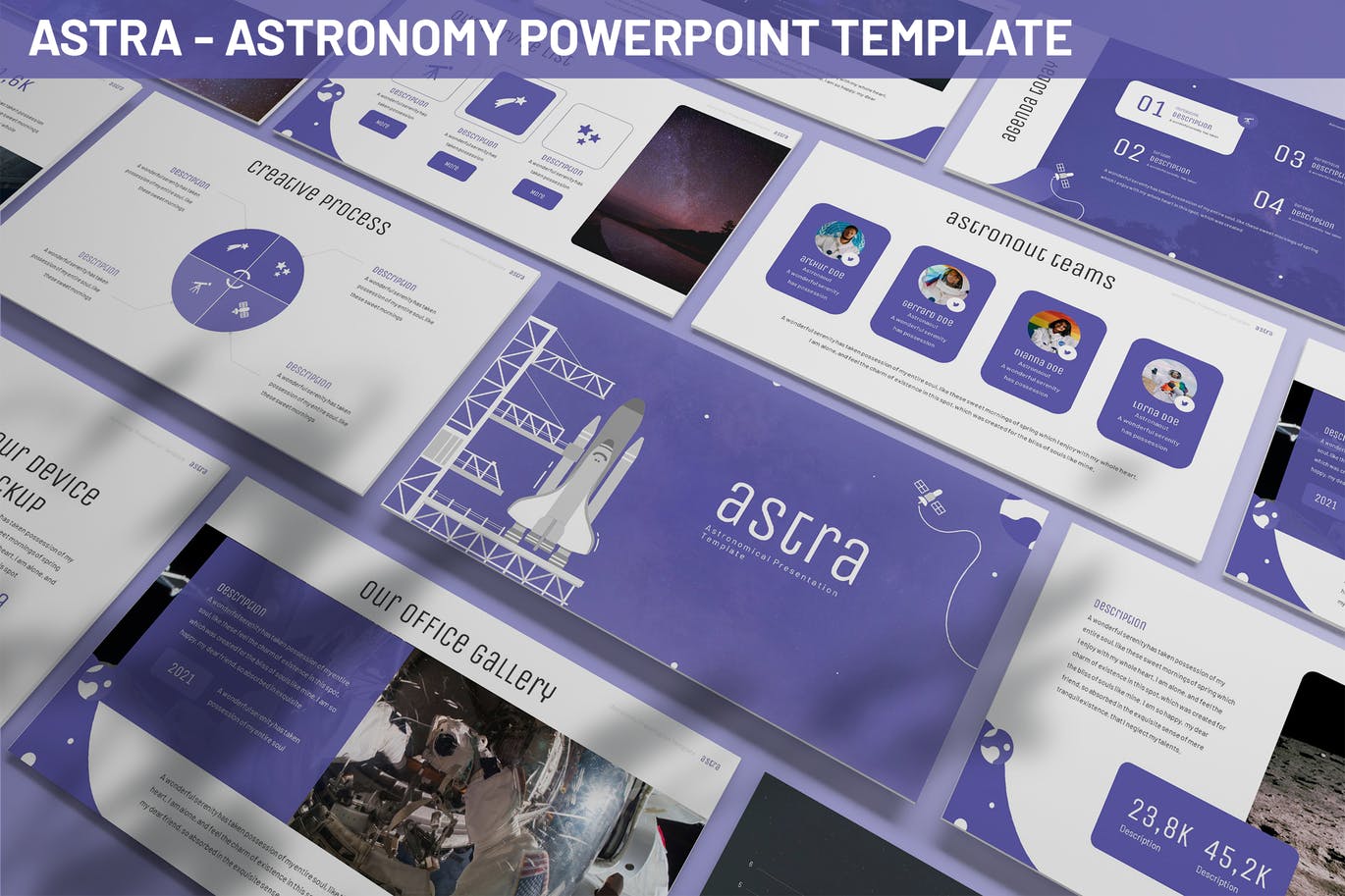 淡紫色航空主题PPT模板