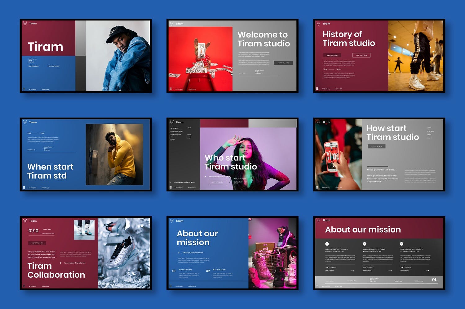 创意机构商务主题PPT模板