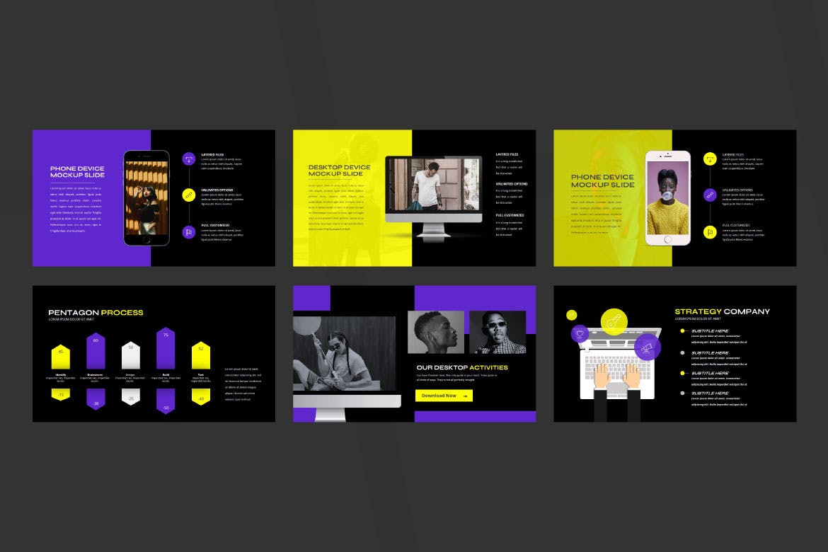 城市主题艺术家PPT模板