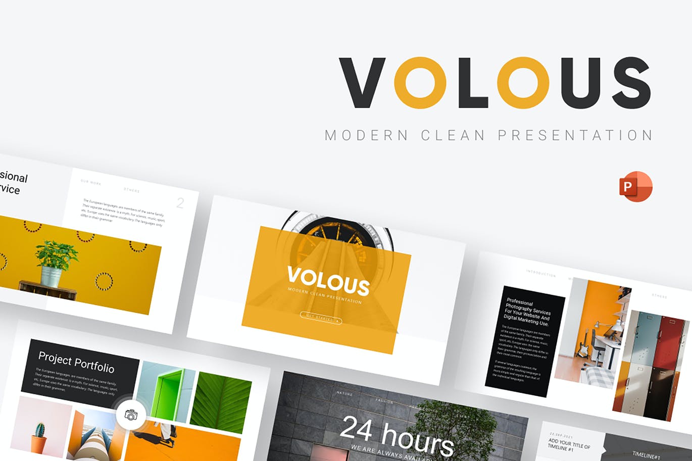 黄色杂志风图文排版PPT模板