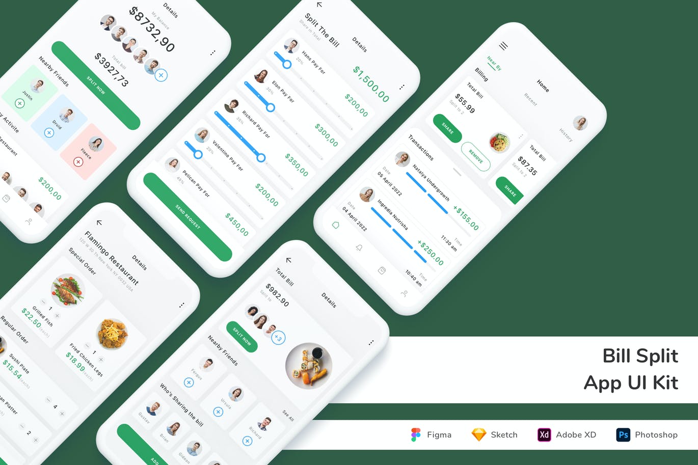 账单管理App UI Kit