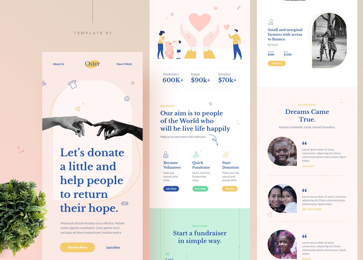 时尚的手机版EDM广告模板