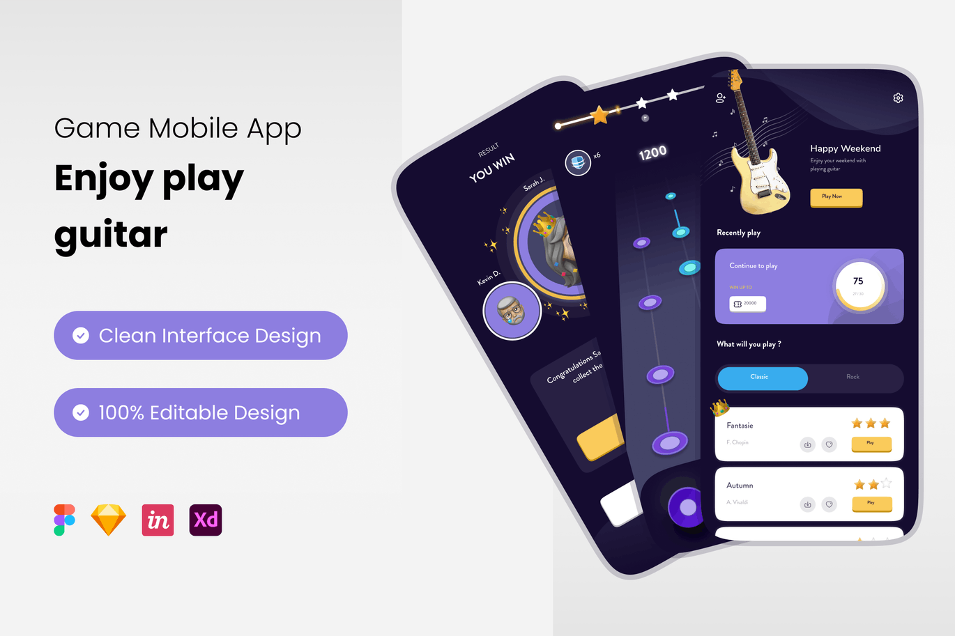 手机游戏平台App UI Kit