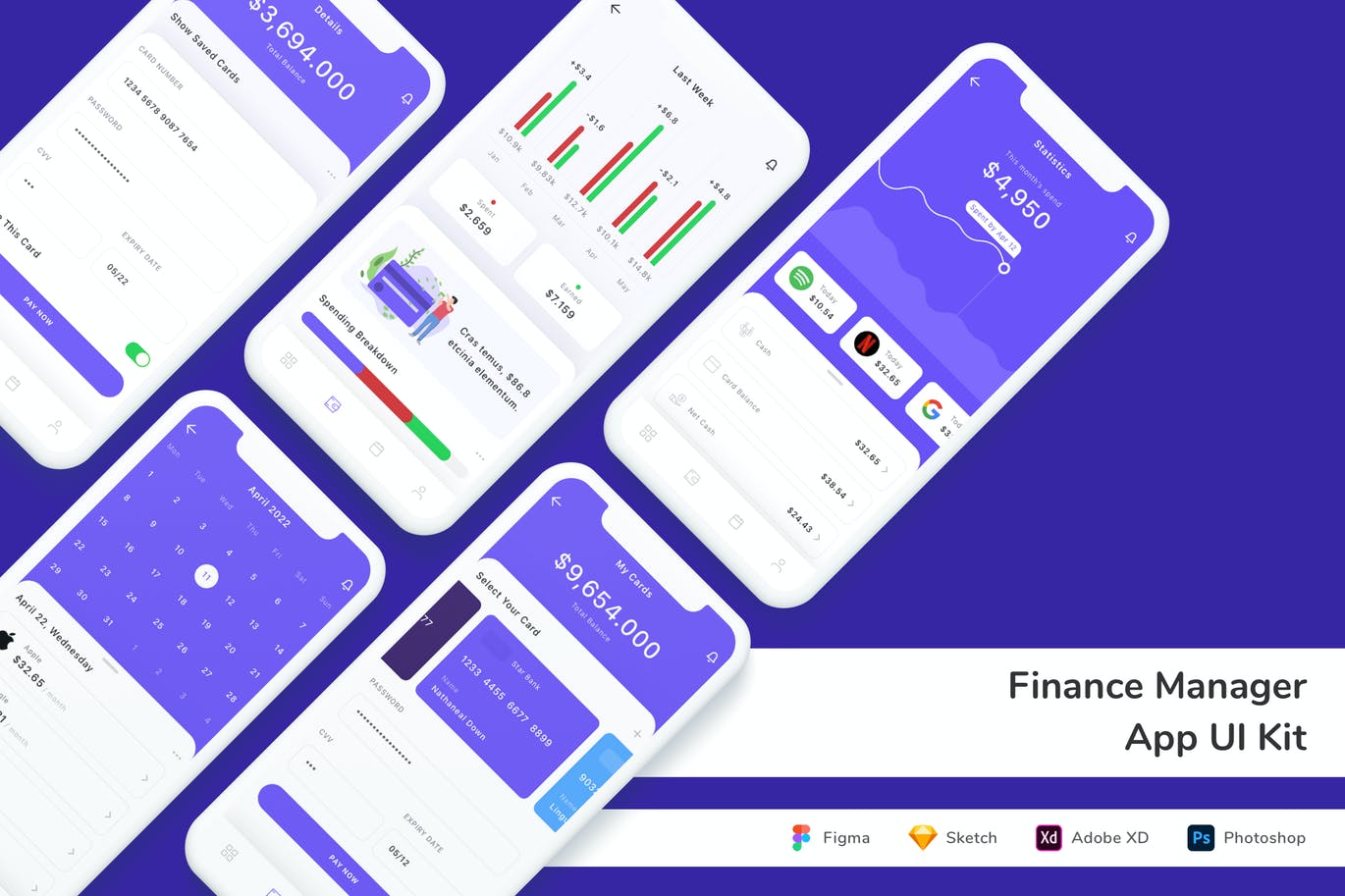财务管理APP UI KIT