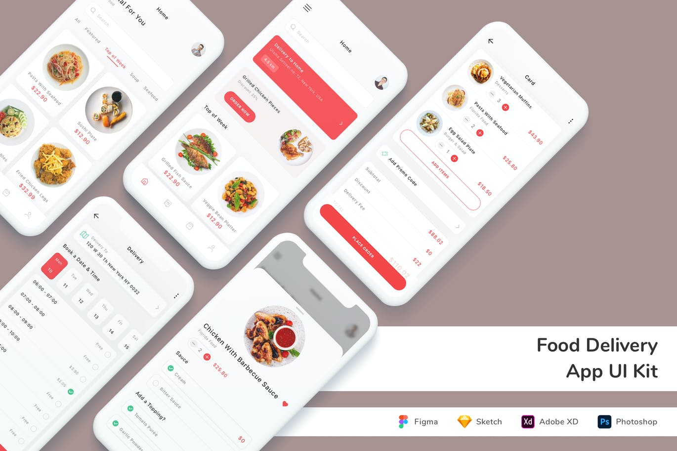食品配送APP UI KIT