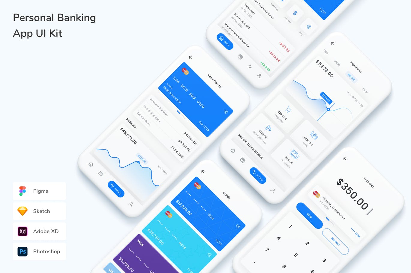 个人银行 App UI Kit