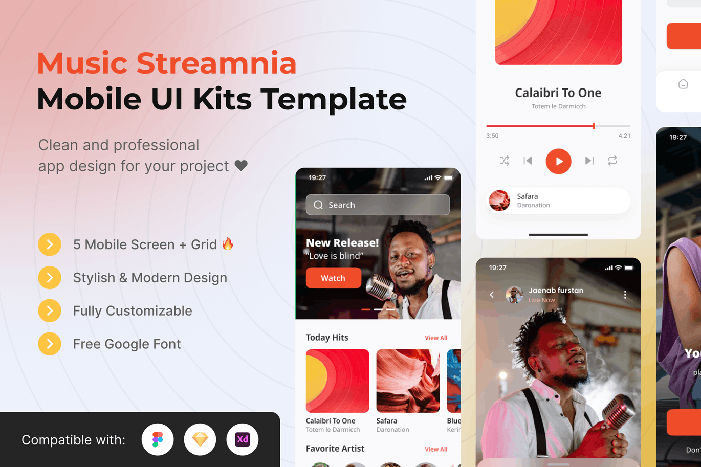 音乐流媒体APP UI KIT