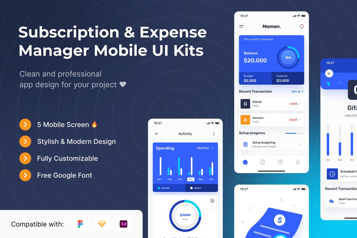 费用管理APP UI  KITs