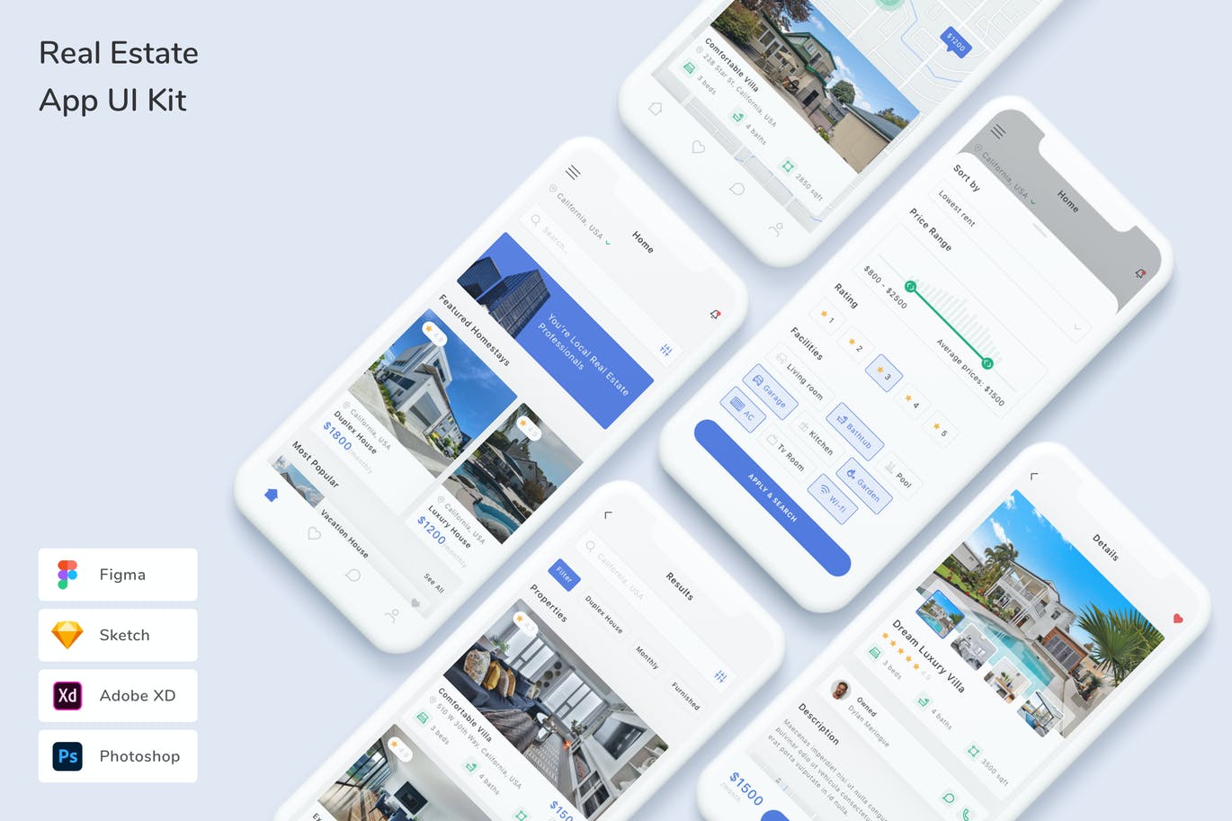 房地产 App UI Kit