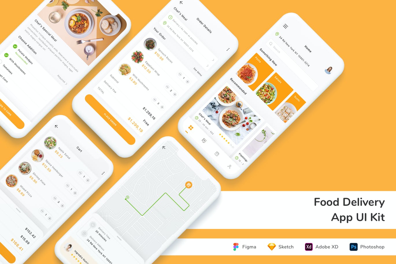 美食外卖 App UI Kit