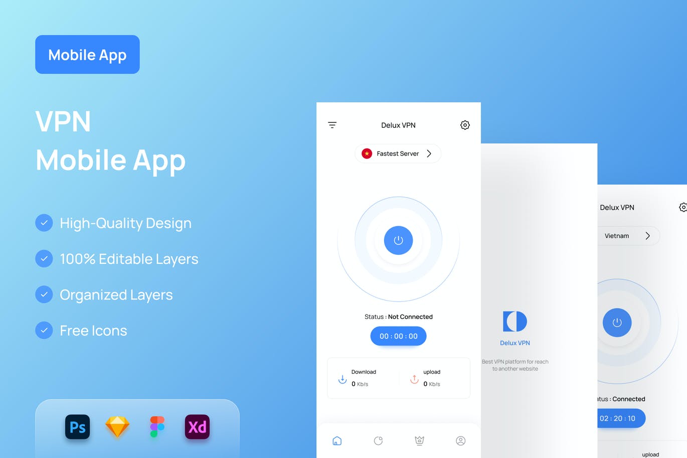 安全上网移动应用程序界面设计-APP UI KIT