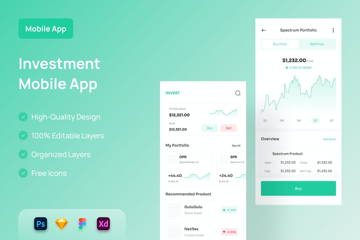 投资移动应用程序-APP UI KIT