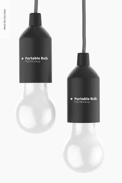 悬挂便携式灯泡设计样机[psd]