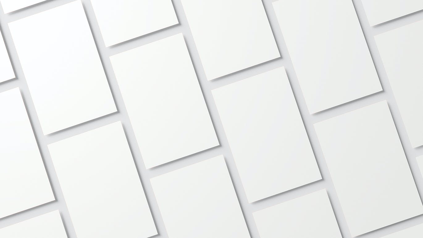 竖向设计风格名片样机