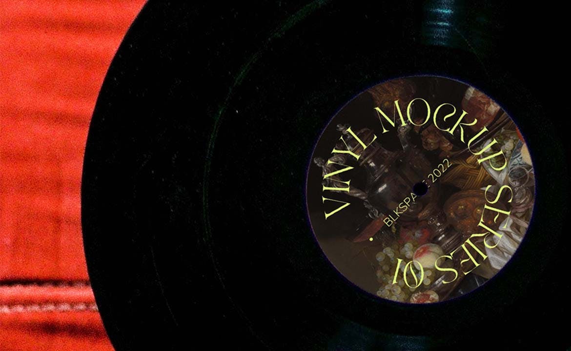 乙烯基音乐黑胶唱片样机