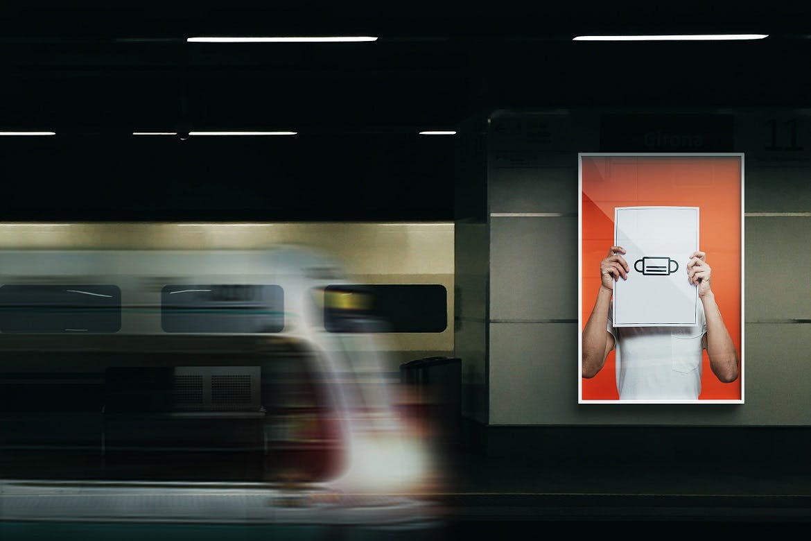 户外广告设计展示样机