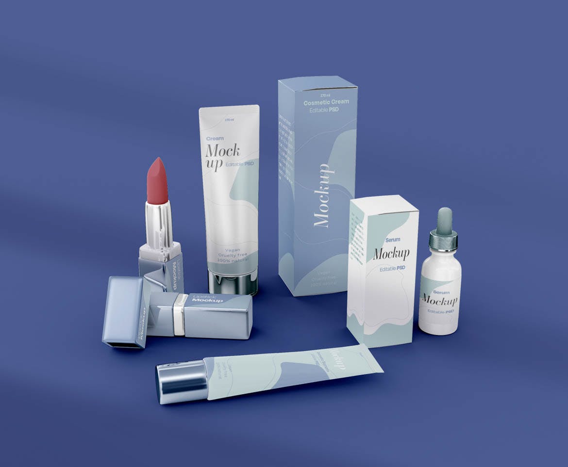 护肤品品牌设计展示套装