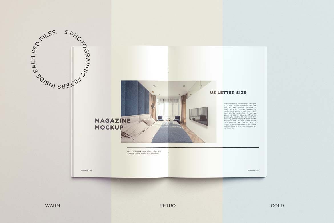 杂志设计展示样机