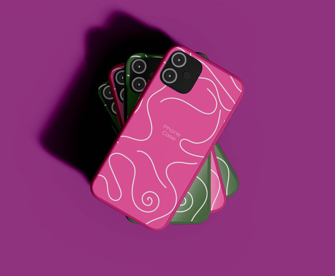 智能手机外壳展示样机效果图