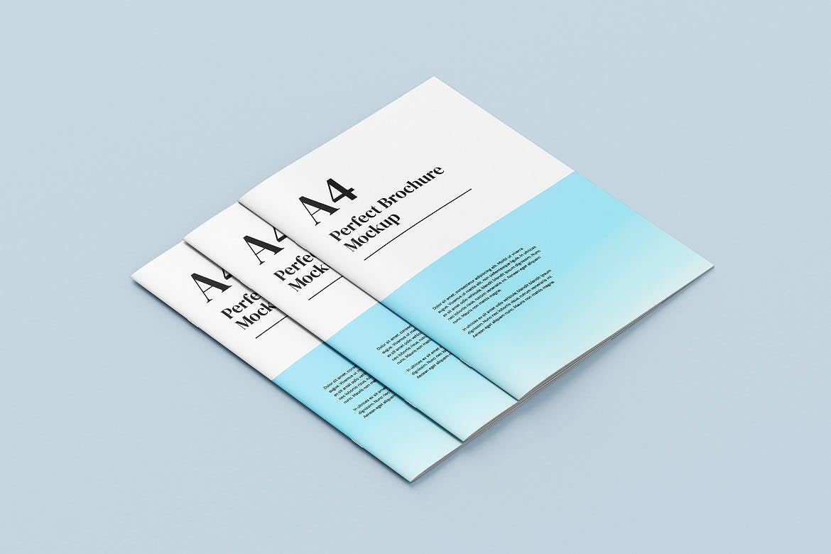 A4小册子折页设计模型样机