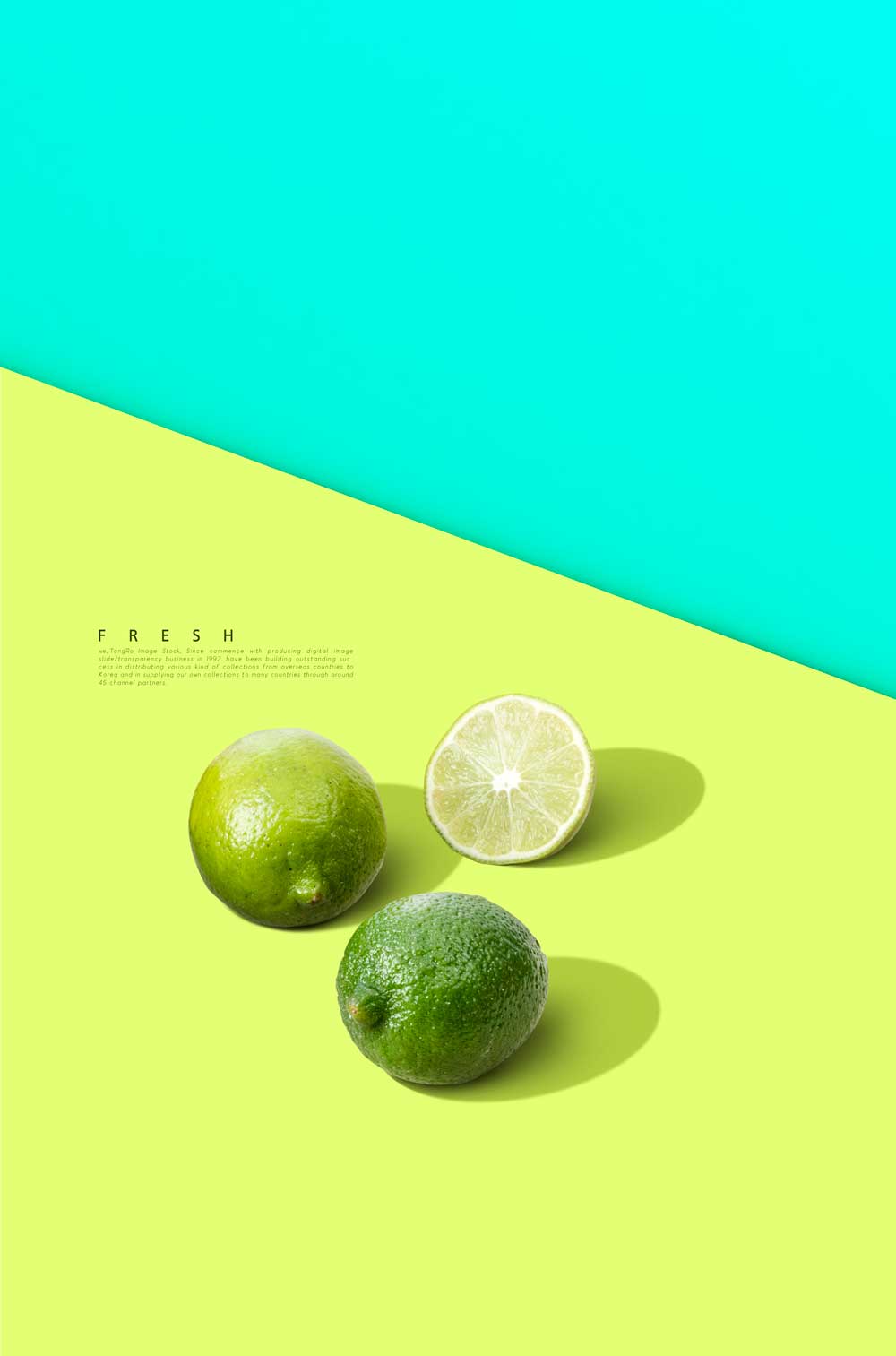 柠檬水果广告海报设计模板