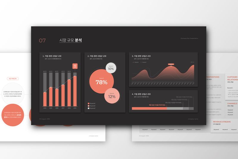 业务计划表大数据表格表单画册设计模板