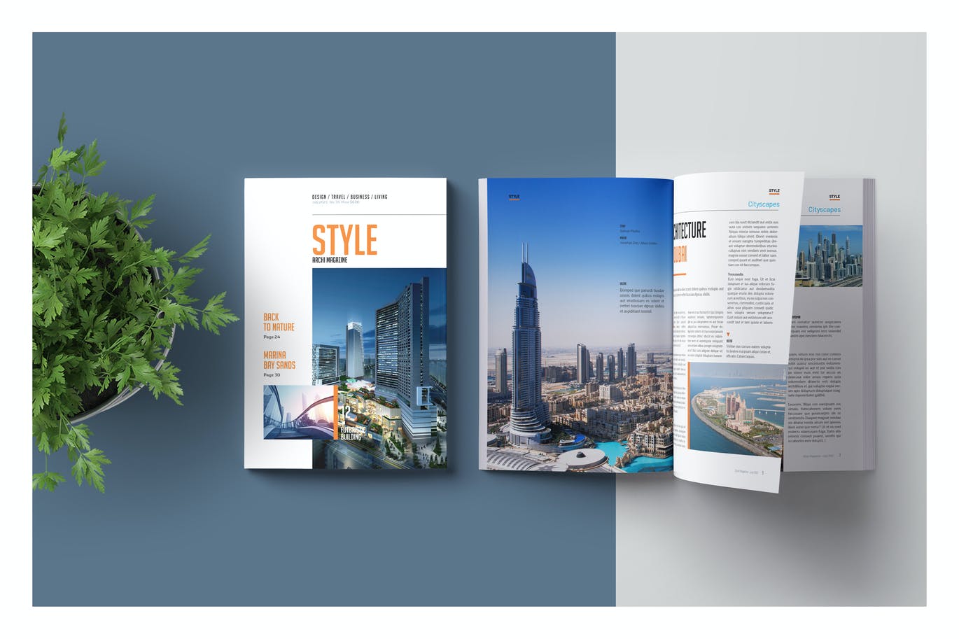 黄色商务风品牌手册画册宣传册杂志设计模板