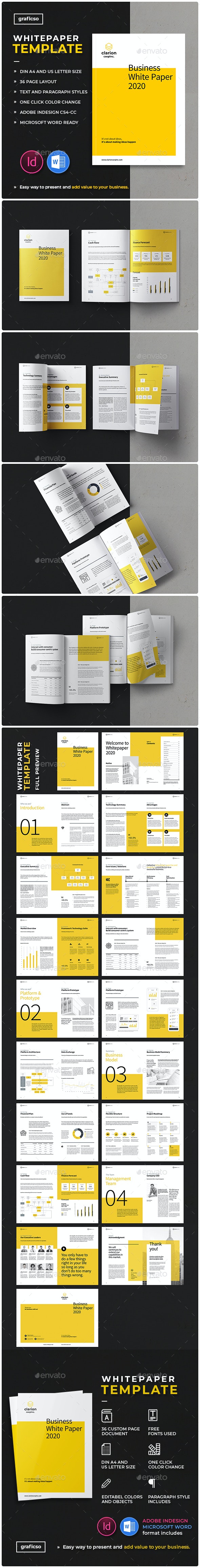 白皮书/计划书/企业报告手册设计模板