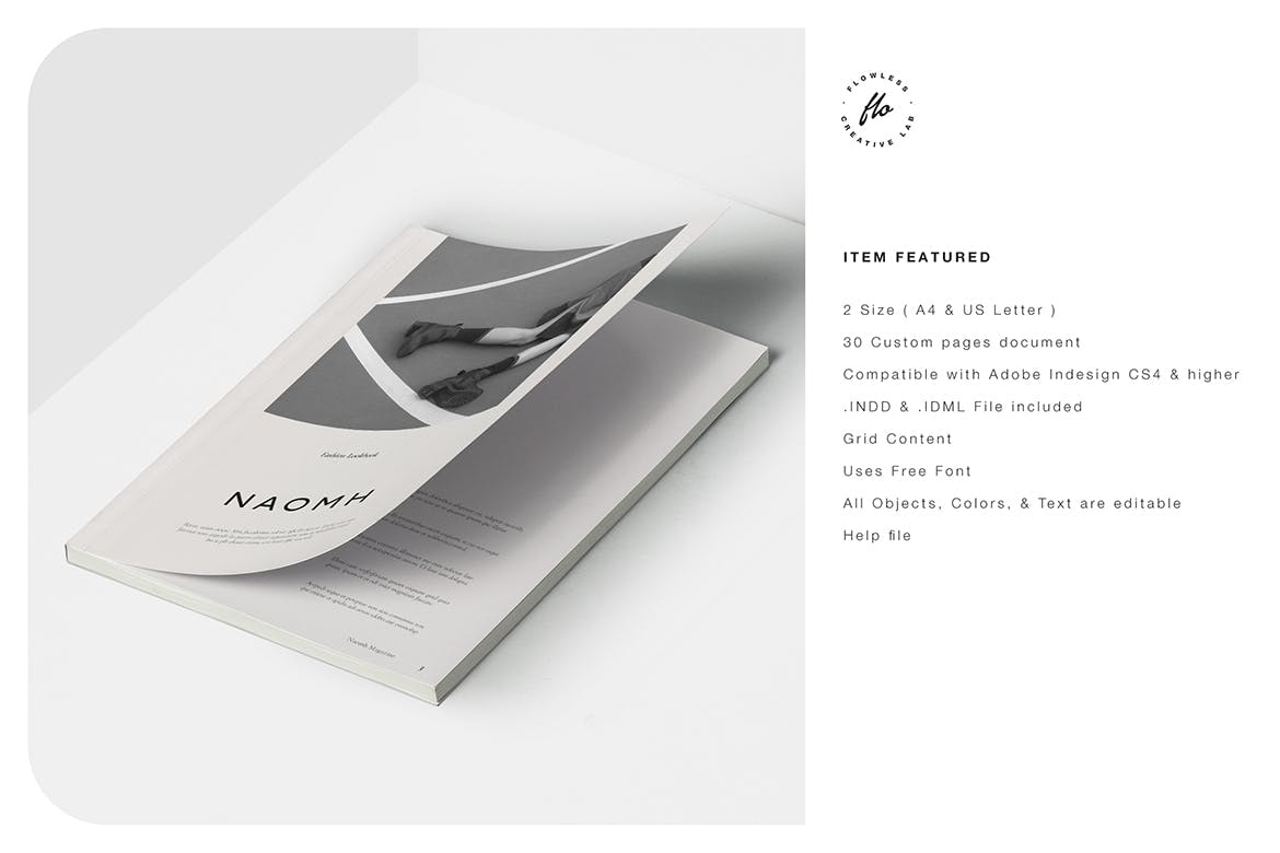 时尚时尚杂志画册模板（indd）